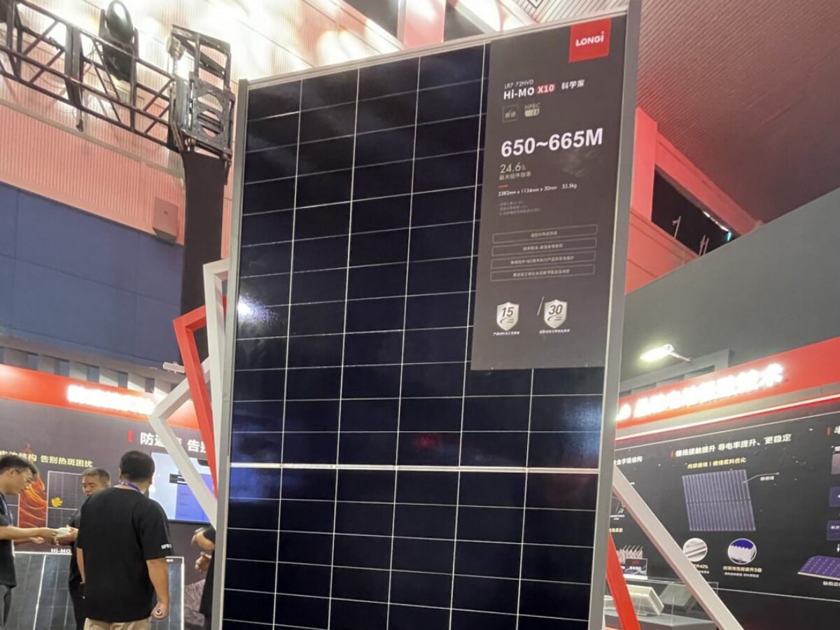 Longi launches new 665W solar panel with 24.8% efficiency